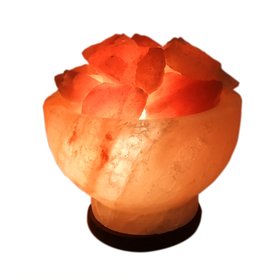 Лампа из розовой гималайской соли "Огненная чаша" 