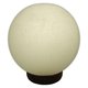 Лампа шар из  гималайской соли белого цвета
