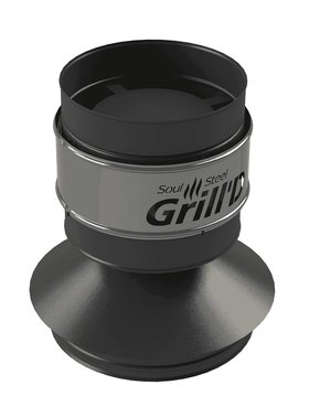 Оголовок-дефлектор ДК Grill'D AISI 430 0,8мм/ЖС 0,5мм/ЖС 0,5мм (D115/250/280) черный